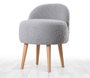 Atelier Del Sofa Puff de Piel Sintética Gris